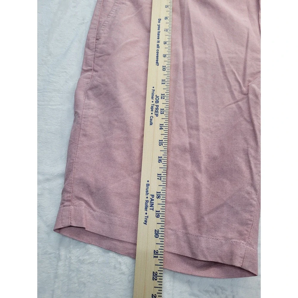 NWT Jos. A.‎ Bank 1905 Chino Shorts Mens 42 Pink Cotton Oxford Flat Front